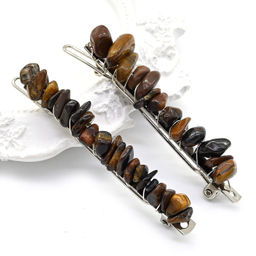 Заколка для волос с тигровым глазом 6,5*0,8*1,3см