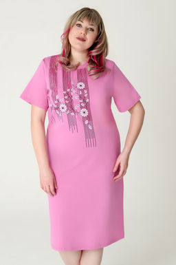 Арт. 4161 Туника женская 52-60 (5 шт) Цвет:пудра - Калинка фото 6