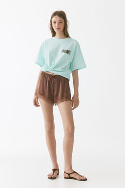 Camiseta oversize estampada - H&m фото 5