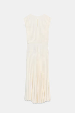 PLEATED MIDI DRESS WITH BELT - Zara фото 17