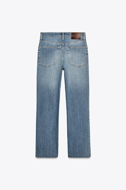 ZW COLLECTION BOOTCUT HIGH-WAIST CROPPED JEANS - Zara фото 9