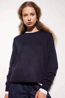 Regular Fit Bisiklet Yaka Basic Triko Kazak - Defacto фото 6