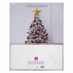 Пакет подарочный НАБОР 4 штуки, новогодний, 26x13x32 см, "Collection Large", ЗОЛОТАЯ СКАЗКА