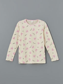 Bisiklet Yaka K?z ?ocuk Pijama Tak?m?