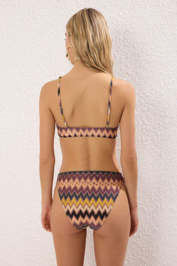 Trendyolmilla Etnik Desenli Bralette Simli Regular Bikini Tak?m? TBESS25BT00158 фото 5