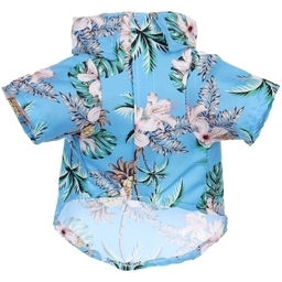 Рубашка для собак и кошек малых и средних пород "СТИЛЬНЫЙ БРО", принт пальмы, размер L