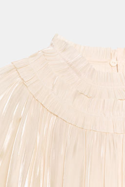 BLUSA EFECTO BRILLO / Vainilla - Zara фото 7