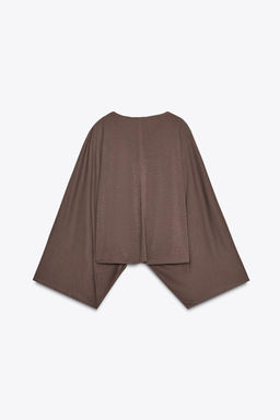 ASYMMETRIC FLOWING CAPE - Zara фото 19