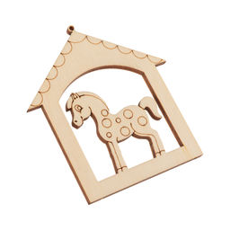 Заготовка для декорирования Mr. Carving КЛ-42 Подвеска плоская фанера х 6.5 х 7.5 см елочка фото 5