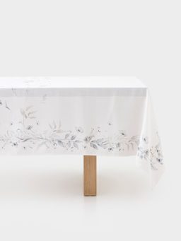 Скатерть, 170х250 см, полиэстер, молочная, Полевые цветы, Flower melody