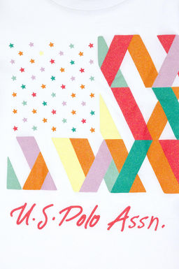 K_z _ocuk Beyaz Ti__rt Sepette S_rpriz _ndirim - U.s. polo assn фото 4