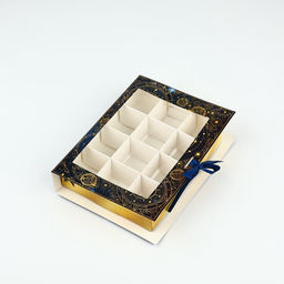 Цена за 5 шт. Коробка под 12 конфет с ячейками «Космос» 18.5×13.5×3.5 см