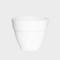 Горшок цветочный VipSet Лори 6,7л белый с дренажной системой (AMV-6,7-01) (74) /КРАССУЛА/