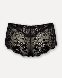 Трусы-шорты из черного кружева - Deseo фото 2