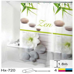 Штора д/в GINI PEVA 180*180см, в ассорт., арт.Нх/H-720/1034/1134/1451/1712/1713/1722/593/902/1457-5