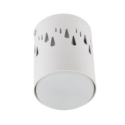 DLC-S618 GX53 WHITE Светильник декоративный накладной, серия Sotto. Без лампы, цоколь GX53. Доп. светодиодная подсветка 3Вт. Металл. Белый. TM Fametto