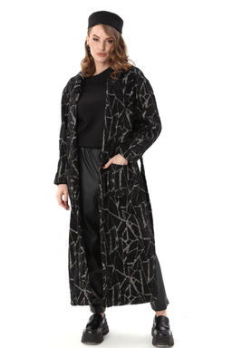 Костюм NIKVA н1003-1 чёрная геометрия и чёрный  фото 4