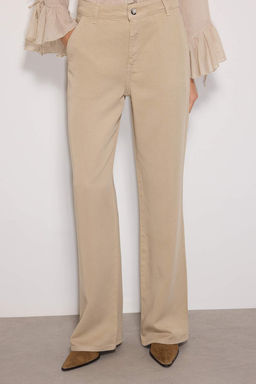 More Sustainable Bej %100 Tencel D___k Bel Wide Leg Jeans TWOSS23JE00219 - Trendyolmilla фото 10
