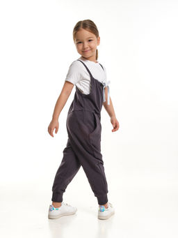 Комбинезон для девочки UD 1594 антрацит - Mini maxi фото 2