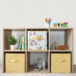 VAL LPY-BOX-2SL Короба стеллажные, без крышки, 28*28*28 см, набор 3 шт., жёлт., ЛЮБИМЧИКИ, шт
