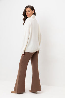 ЕВ 408/ш/темно-бежевый брюки жен