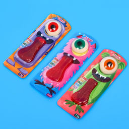 Цена за 3 шт. Мармелад жевательный Язык с глазом, 7,5 г