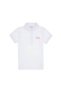 K_z _ocuk Beyaz Polo Yaka Ti__rt - U.s. polo assn фото 2