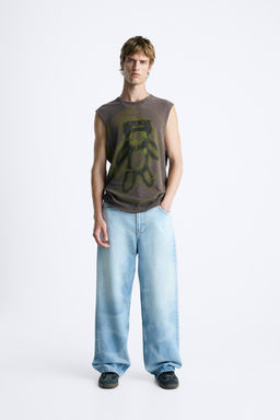 PRINTED KNIT TANK TOP - Zara фото 3