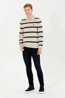 Мужской свитер из трикотажа Stone Melange - U.s. polo assn фото 10