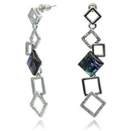 Серьги гвоздики Модница перламутр гелиотис - Agat77 фото 2