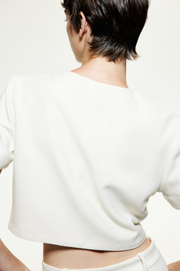 Blusa cropped - H&m фото 3