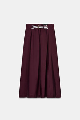 BELTED MIDI CAPE SKIRT - Zara фото 5