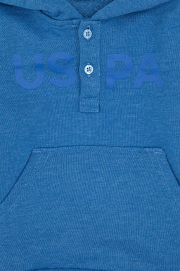 Erkek _ocuk Mavi Kap__onlu Basic Sweatshirt - U.s. polo assn фото 3