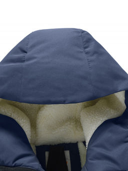 Парка зимняя мужская с капюшоном темно-синего цвета 9533-1TS - Valianly фото 5