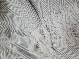 Плед байковый ПБ-400 150*210 жаккард "Скандинавский" цв св.серый