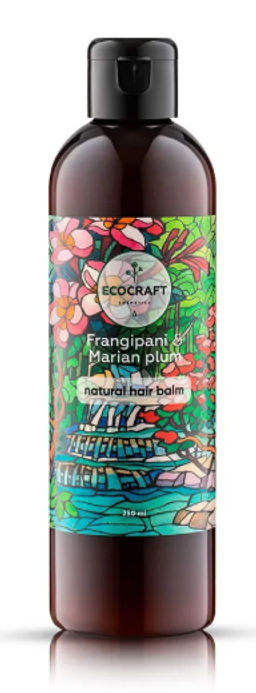 Натуральный укрепляющий и восстанавливающий бальзам для волос "Frangipani and Marian plum" Франжипани и марианская слива