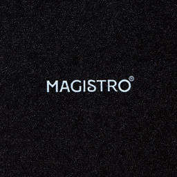 Тарелки Magistro Carbon, 26×23 см, набор 2 шт., фарфор, чёрные