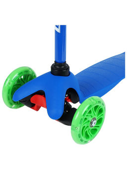 Самокат GRAFFITI, колёса световые PU 110/75 мм, ABEC 7, цвет синий