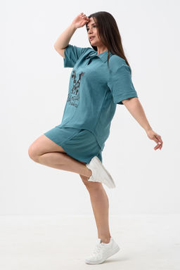 Комплект (рубашка+шорты) с печатью 52469