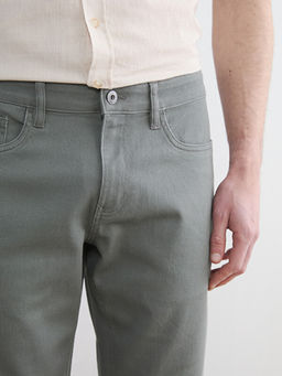 Slim Fit Gabardin Erkek ?ort - Waikiki фото 3
