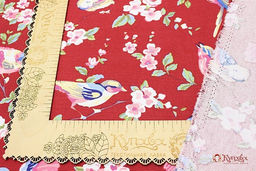 Интерьерный хлопок Идиллия цв.бордовый, ш.1.5м, хлопок-100%, 250гр/м.кв - Купава фото 3