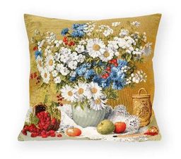 Подарок бабушке- гобеленовая наволочка 45х45 см