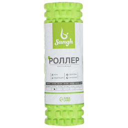 Ролик массажный Sangh, 30×10 см, цвет зелёный