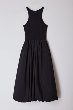 TRENDYOLMILLA Limited Edition Siyah Ust Beden Orme Etek K?sm? Balon Detayl? Poplin Elbise TPRAW25EL00016 фото 5