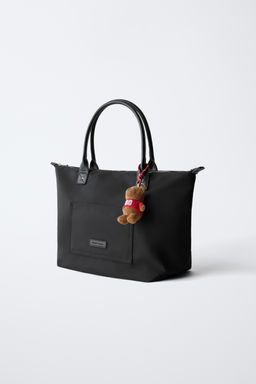 NYLON TOTE BAG WITH BEAR CHARM - Zara фото 2