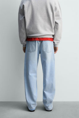 RIPPED STRAIGHT-LEG JEANS - Zara фото 12