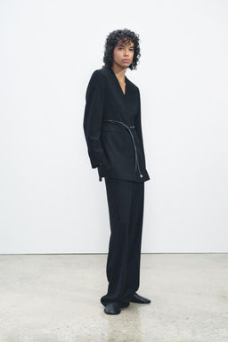 ZW COLLECTION STRAIGHT-FIT TROUSERS - Zara фото 4