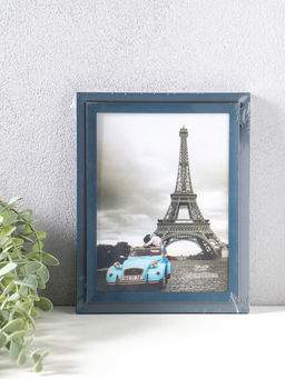 Фоторамка пластик 15х20 см "Остин" иссиня-чёрный 23,5х18,5х1,5 см