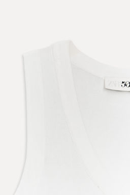 KNIT SLEEVELESS TOP 50TH ANNIVERSARY - Zara фото 6