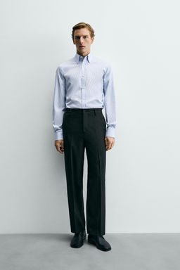 CAMISA REGULAR FIT ALGOD?N / Rayas